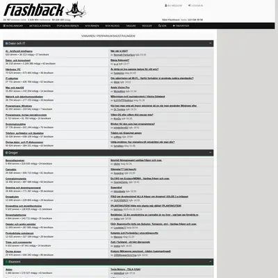 FLASHBACK startsida 2025