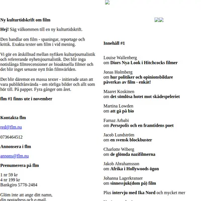 FLM startsida 2007