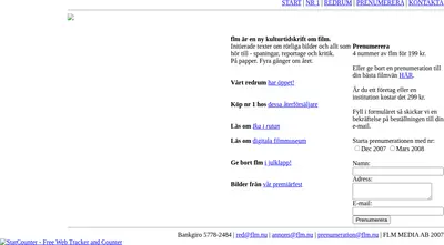 FLM startsida 2008