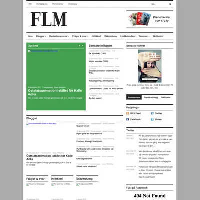 FLM startsida 2012