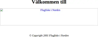 Flugfiske i Norden startsida 2001
