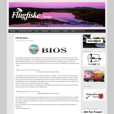 Flugfiske i Norden startsida 2016
