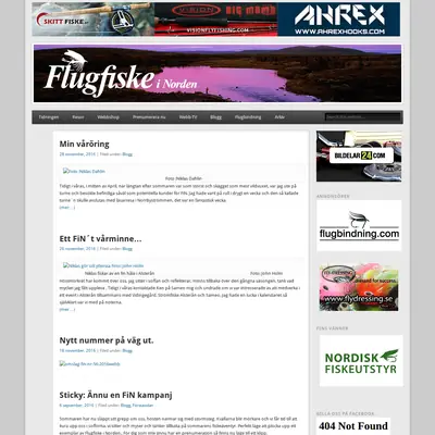 Flugfiske i Norden startsida 2017