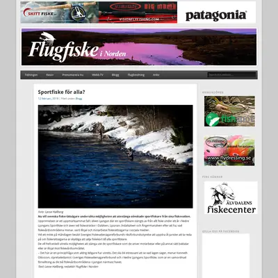 Flugfiske i Norden startsida 2018