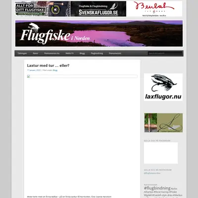 Flugfiske i Norden startsida 2022