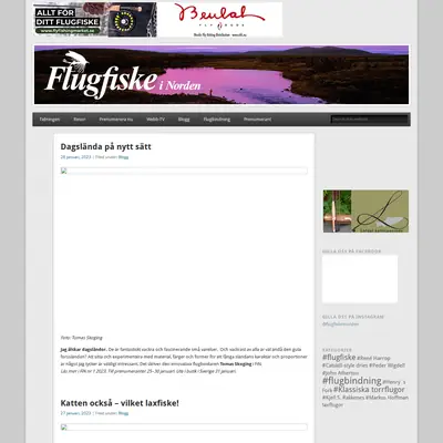 Flugfiske i Norden startsida 2023