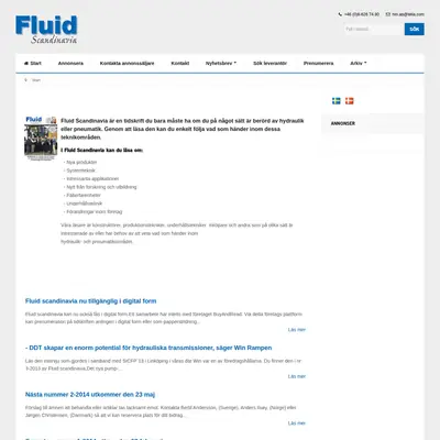FLUID SCANDINAVIA startsida 2014