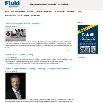 FLUID SCANDINAVIA startsida 2019