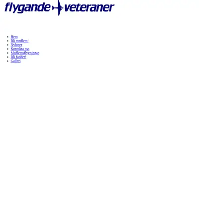 Flygande Veteraner startsida 2017