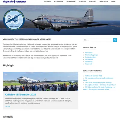 Flygande Veteraner startsida 2026