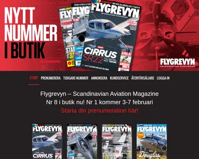 Flygrevyn startsida 2017