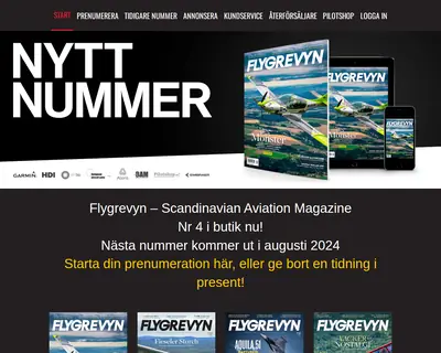 Flygrevyn startsida 2024