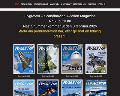 Flygrevyn startsida 2026