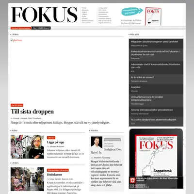 www.fokus.se startsida 2015
