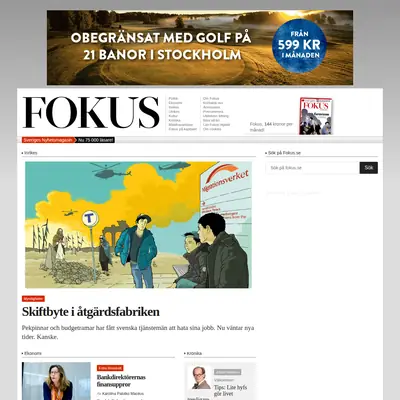 www.fokus.se startsida 2017