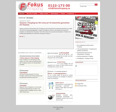 Fokus Finspång startsida 2011