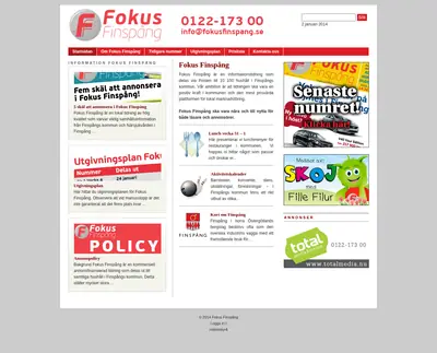 Fokus Finspång startsida 2014