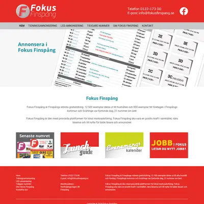 Fokus Finspång startsida 2018