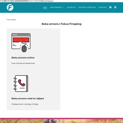Fokus Finspång startsida 2022