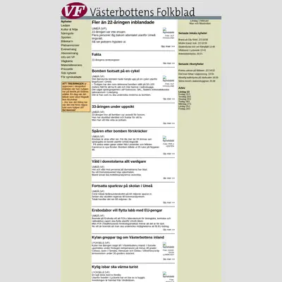 ErikIsberg/Folkbladet/retriever-info.com startsida 2003