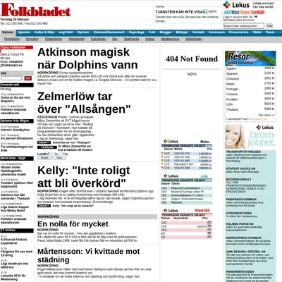 Folkbladet Norrköping startsida 2011