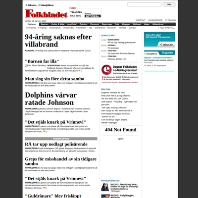 Folkbladet Norrköping startsida 2013