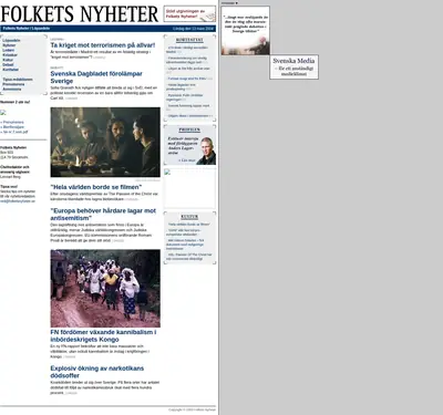 www.folketsnyheter.se startsida 2004