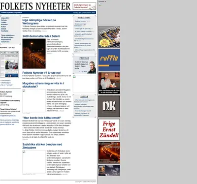 www.folketsnyheter.se startsida 2006