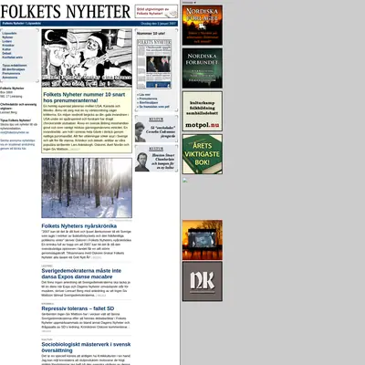 www.folketsnyheter.se startsida 2007