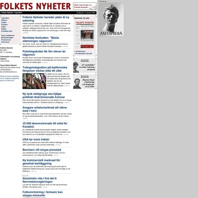 www.folketsnyheter.se startsida 2009