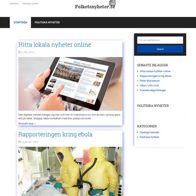 www.folketsnyheter.se startsida 2017