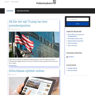 www.folketsnyheter.se startsida 2018