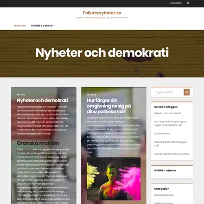 www.folketsnyheter.se startsida 2020