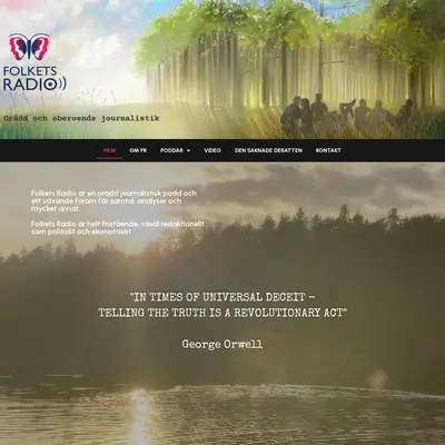 Folkets Radio Kungshamn startsida 2024