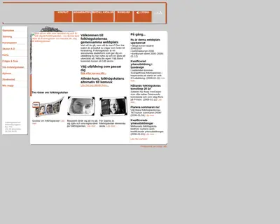 Folkhögskolan startsida 2006