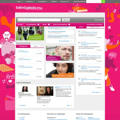 Folkhögskolan startsida 2010
