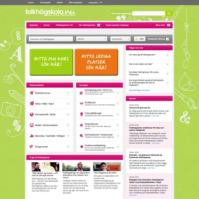 Folkhögskolan startsida 2014