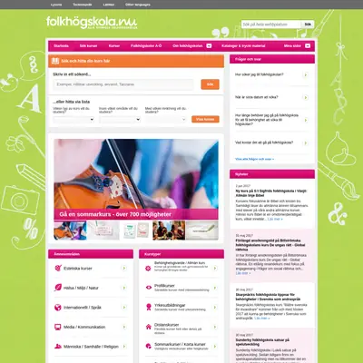 Folkhögskolan startsida 2017