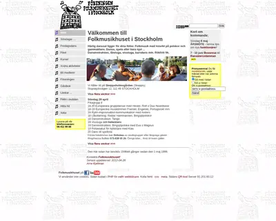 Folkmusikhuset startsida 2012