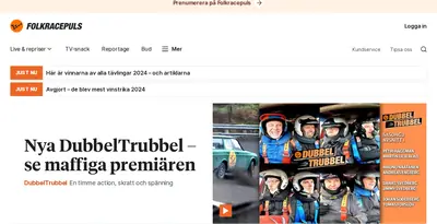 www.folkracepuls.se startsida 2025