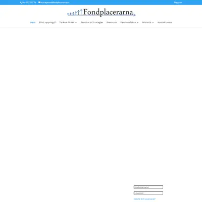 Fondplacerarna, fondplacerarna.se startsida 2018