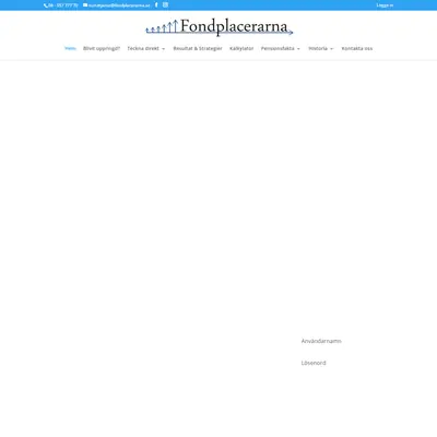 Fondplacerarna, fondplacerarna.se startsida 2022