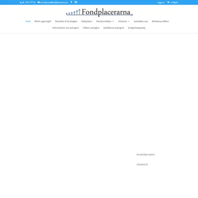 Fondplacerarna, fondplacerarna.se startsida 2024