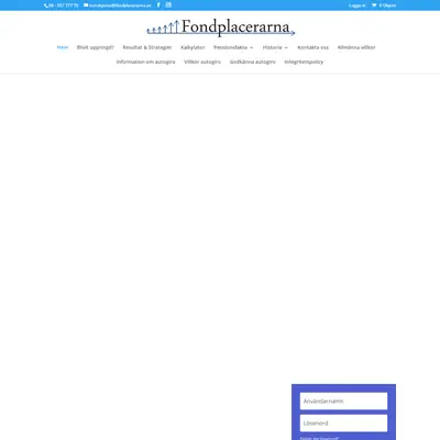 Fondplacerarna, fondplacerarna.se startsida 2025