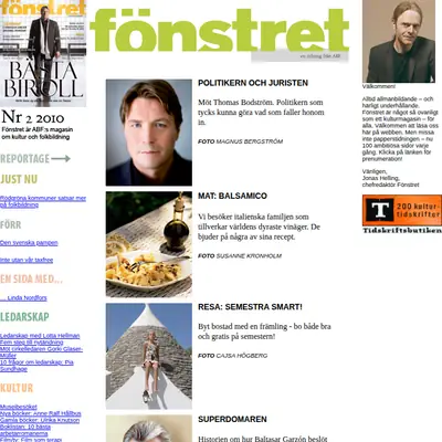 Fönstret startsida 2012