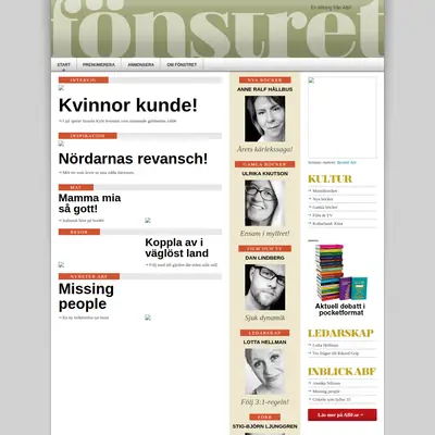 Fönstret startsida 2014