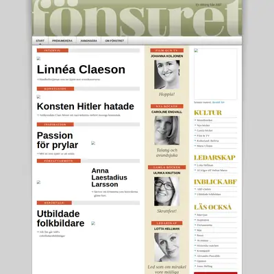 Fönstret startsida 2018