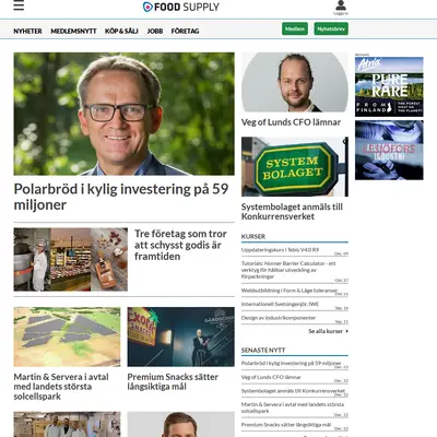 food-supply.se startsida 2021