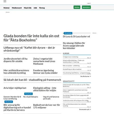 food-supply.se startsida 2022
