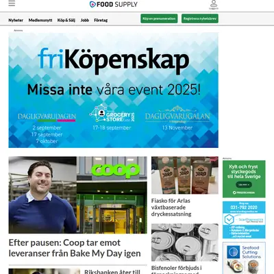 food-supply.se startsida 2025